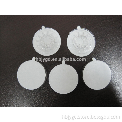 CD disc with clear adhesive backed Spider CD DVD Hub Button package(PS Material)
